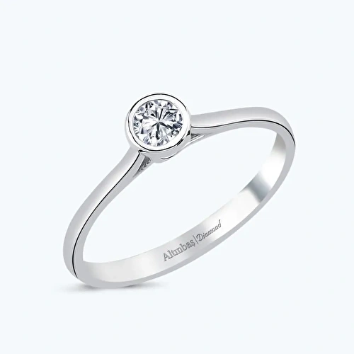 0.15 Karat Pırlanta Tektaş Yüzük