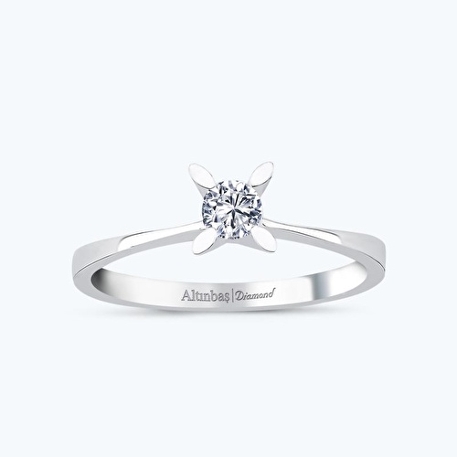 0.19 Karat Pırlanta Tektaş Yüzük