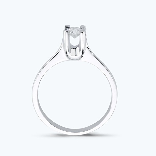 0.10 Karat Pırlanta Tektaş Yüzük