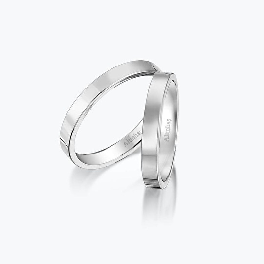 Beyaz Altın İkili Alyans