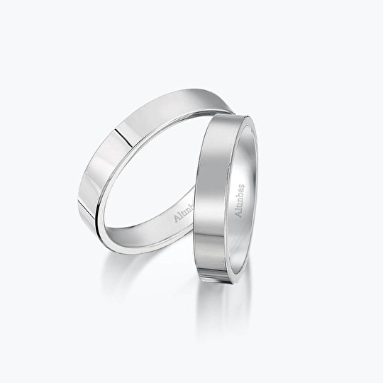 Beyaz Altın İkili Alyans