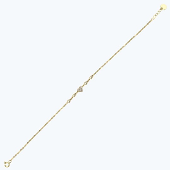 Altın Kalp Bileklik