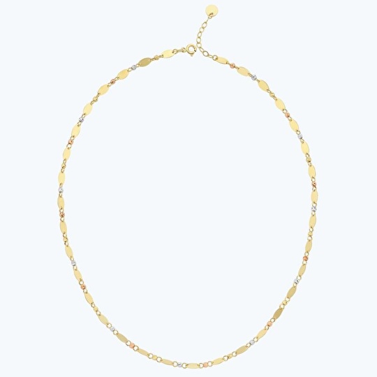 Altın Oval Zincir Kolye