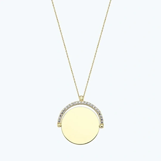 Altın İsimli Plaka Kolye