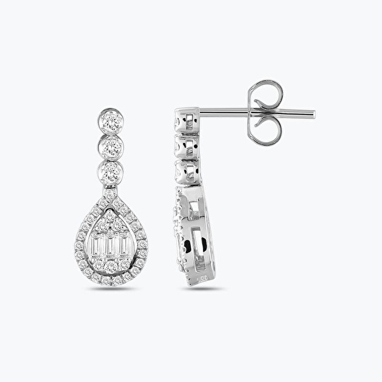 Pırlanta Baget Küpe