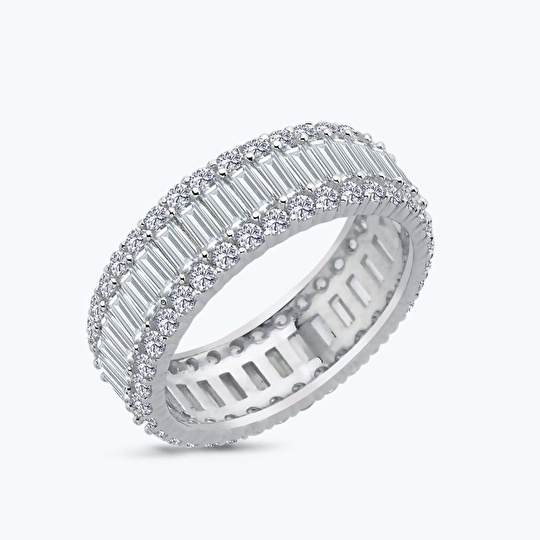 Altın Baget Taşlı Tamtur Yüzük