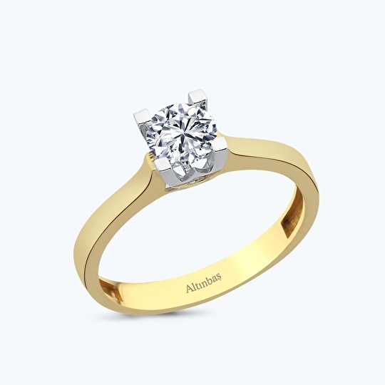 Altın Tektaş Yüzük