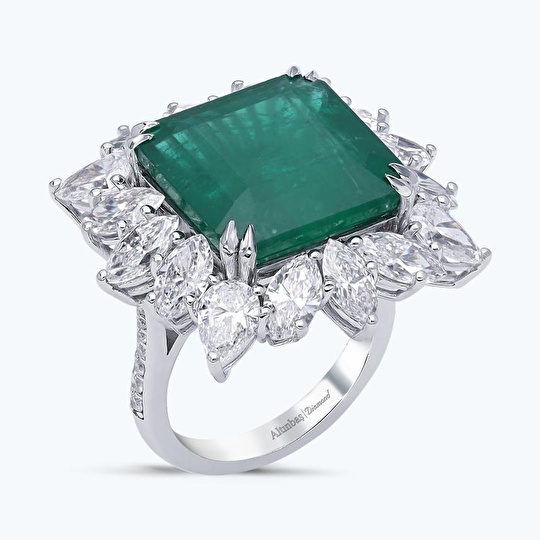 Pırlanta Zümrüt Yüzük