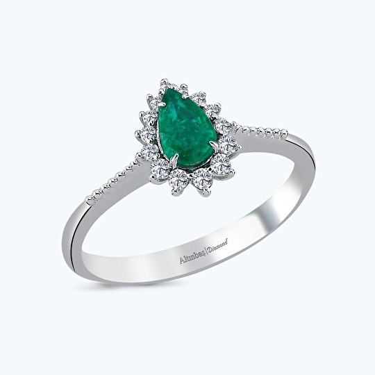 Pırlanta Zümrüt Yüzük