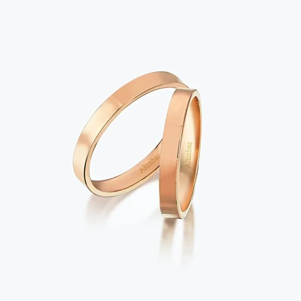 Pembe Altın İkili Alyans