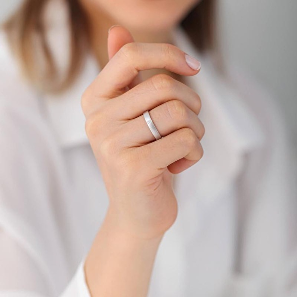 Pırlantalı Altın İkili Alyans