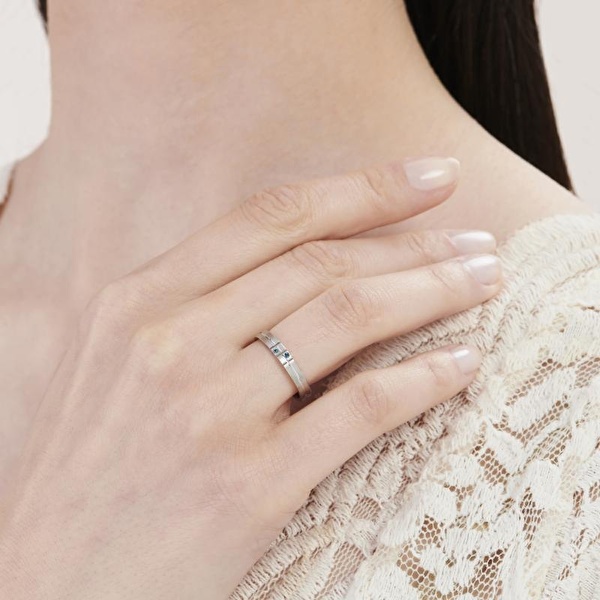 Pırlantalı Altın İkili Alyans