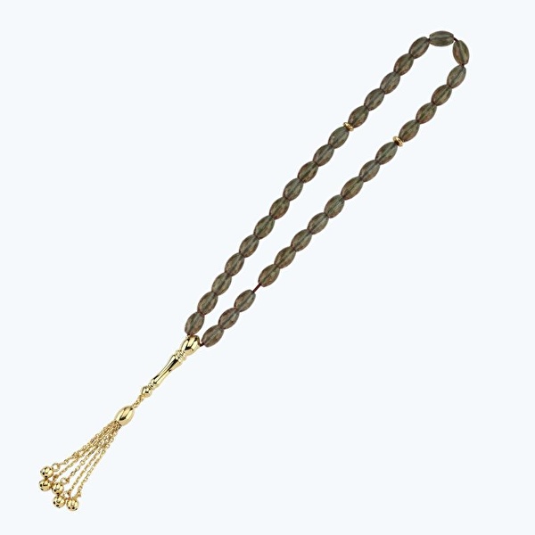 Altın Zultanit Taşlı Tespih