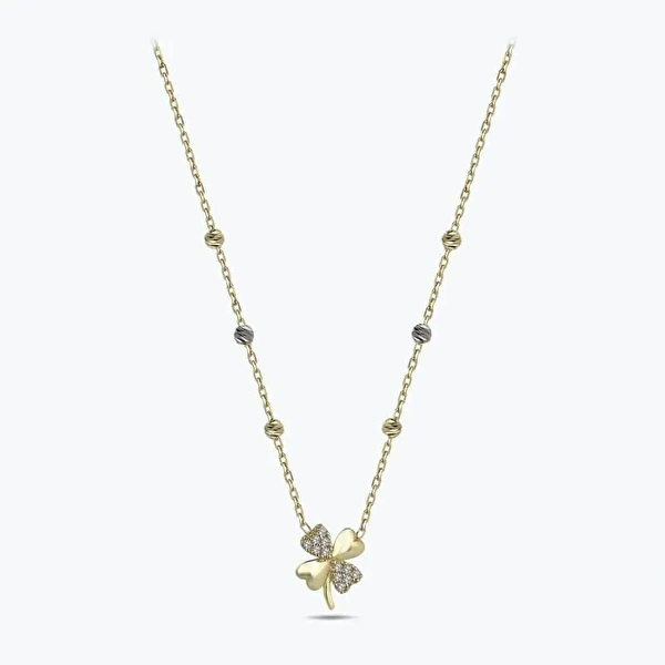 Altın Yonca Kolye