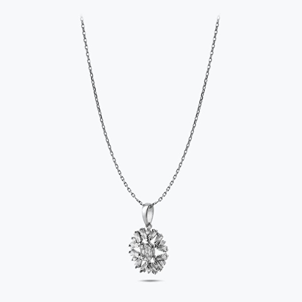 0.12 Karat Pırlanta Kar Tanesi Kolye