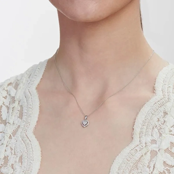 Pırlanta Kalp Kolye