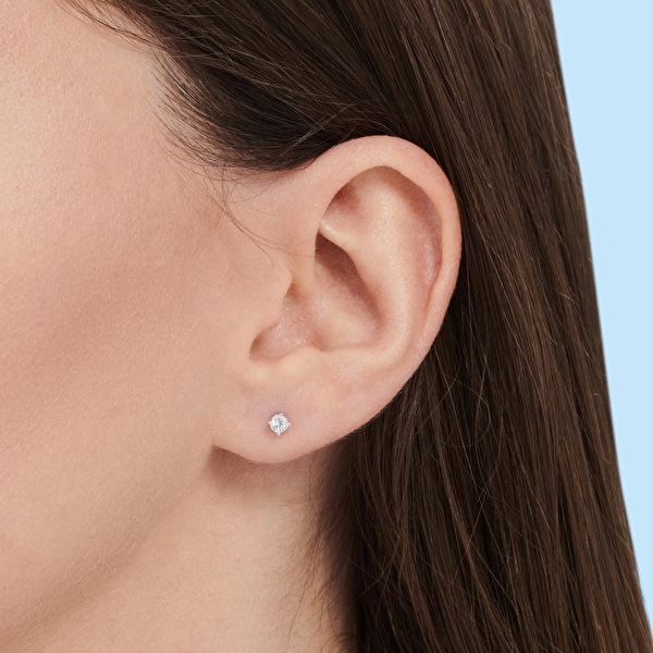 Altın Tektaş Küpe