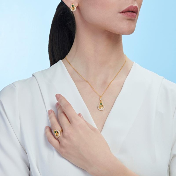 22 Ayar Altın Tuğralı Set