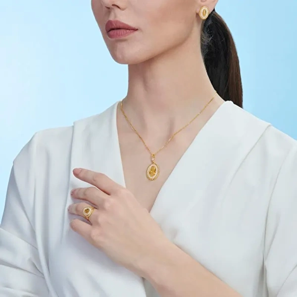 22 Ayar Altın Tuğralı Set