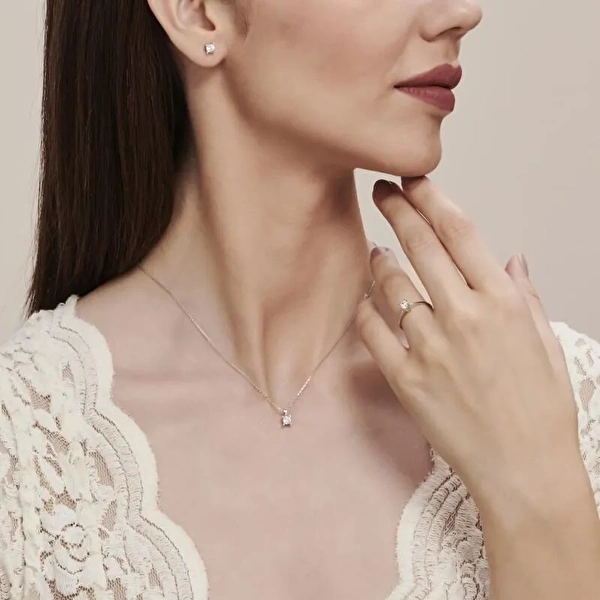 Altın Üçlü Tektaş Set