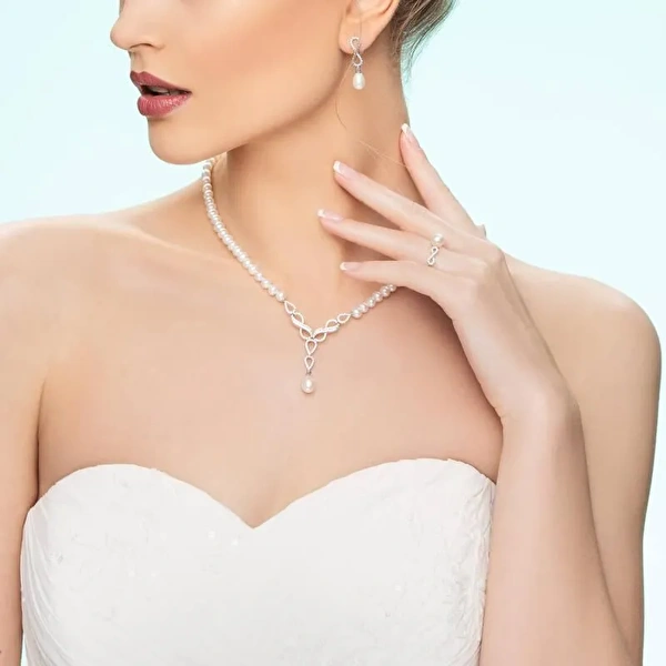 Altın İkili İnci Set