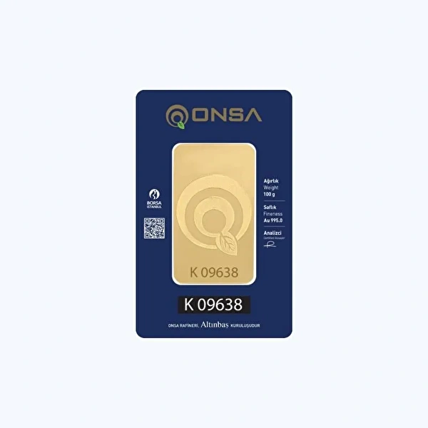 ONSA 24 Ayar 100 Gram Altın
