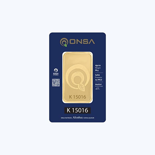 ONSA 24 Ayar 50 Gram Altın