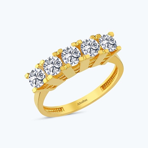 22 Ayar Altın Beştaş Yüzük