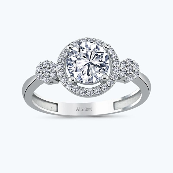 Altın Tektaş Yuvarlak Yüzük