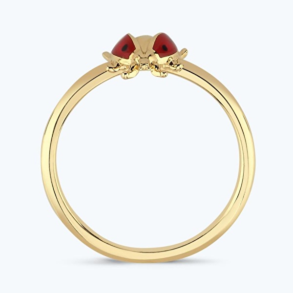 Altın Uğurböceği Yüzük