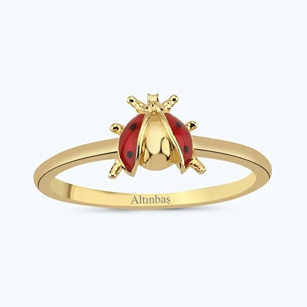 Altın Uğurböceği Yüzük