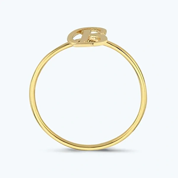 Altın B Harfi Yüzük