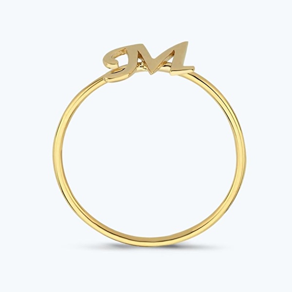 Altın M Harfi Yüzük