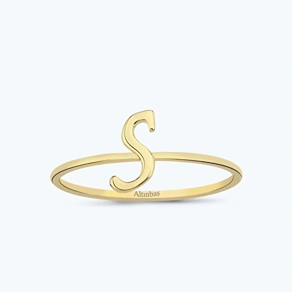 Altın S Harfi Yüzük