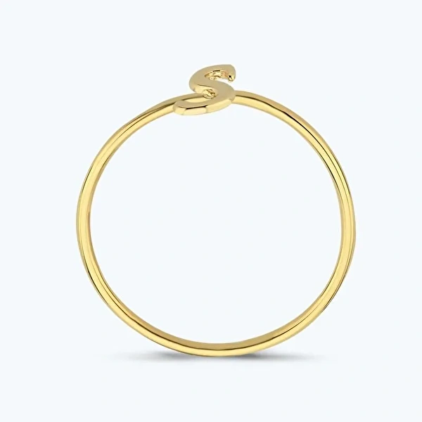 Altın S Harfi Yüzük