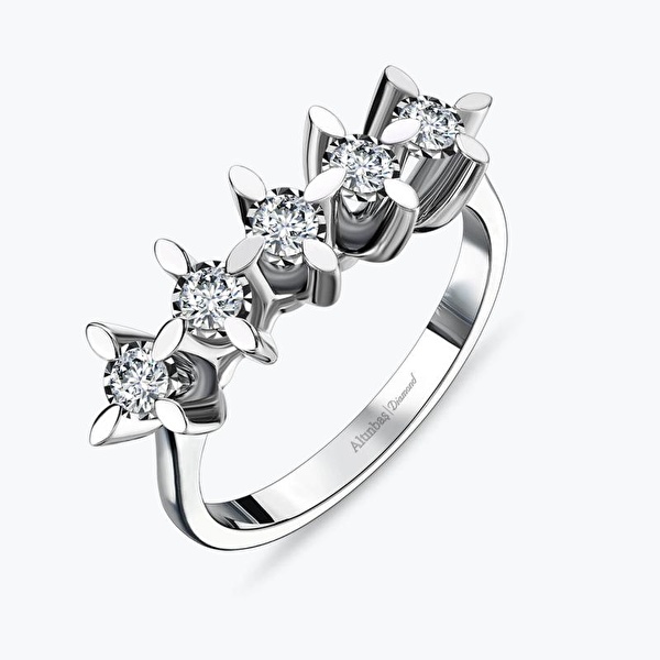 0.31 Karat Pırlanta Beştaş Yüzük