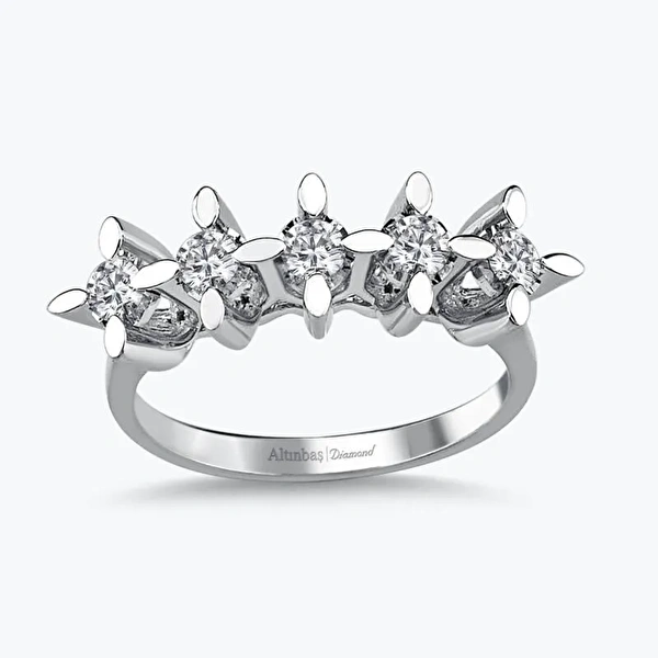 0.31 Karat Pırlanta Beştaş Yüzük