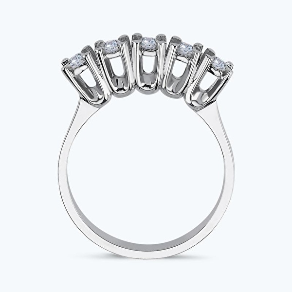 0.20 Karat Pırlanta Beştaş Yüzük