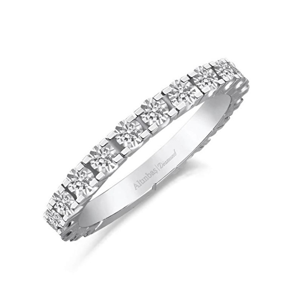 0.11 Karat Pırlanta Tamtur Yüzük