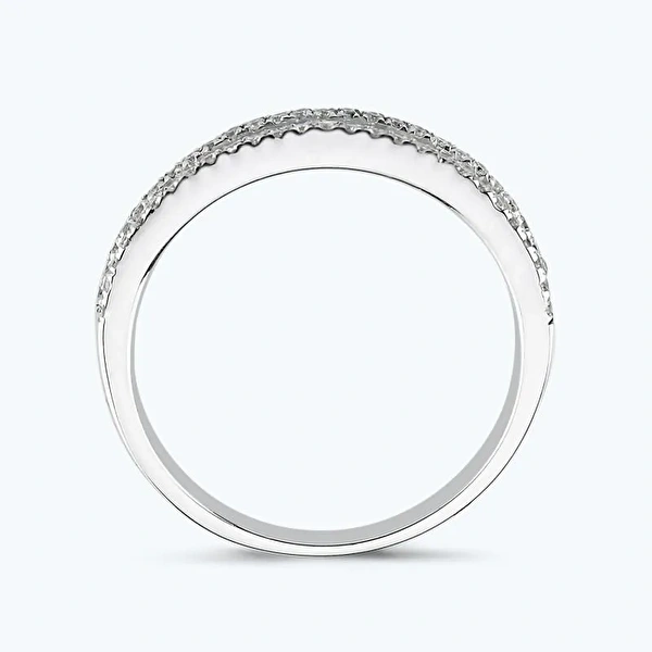 0.43 Karat Pırlanta Yarımtur Yüzük