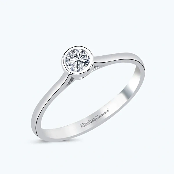 0.15 Karat Pırlanta Tektaş Yüzük