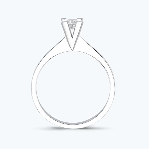 0.18 Karat Pırlanta Tektaş Yüzük