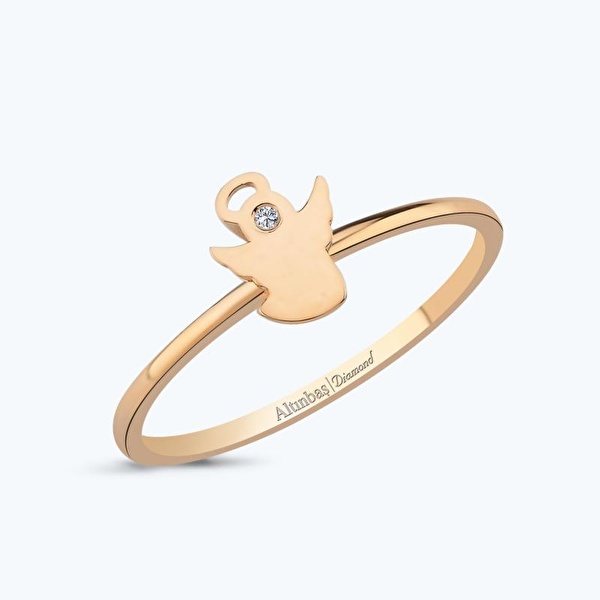 0.01 Karat Pırlanta Melek Yüzük