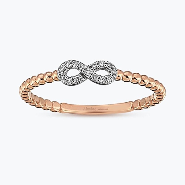 0.04 Karat Pırlanta Sonsuzluk Yüzük