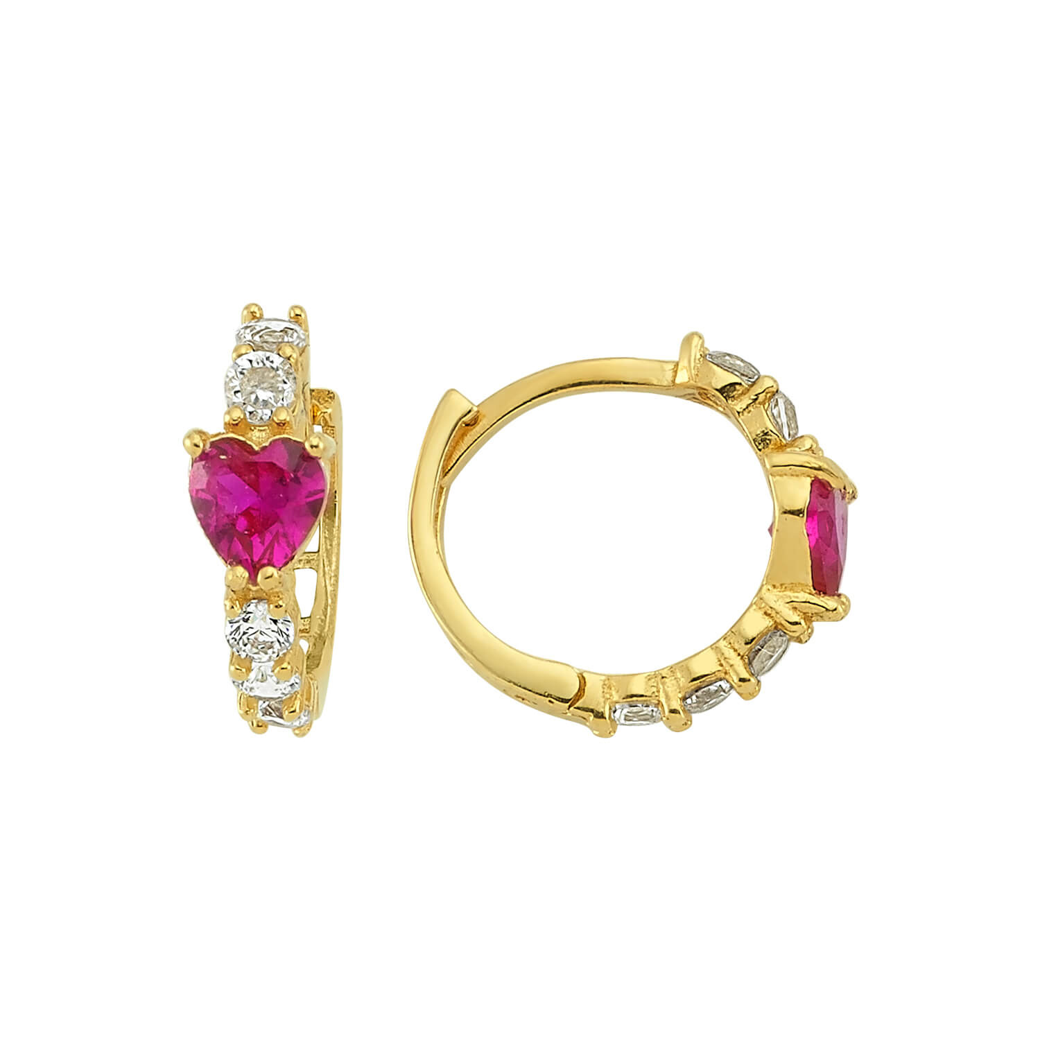 Altın Çocuk Kalp Küpe / AKPAR0139724893 Altınbaş