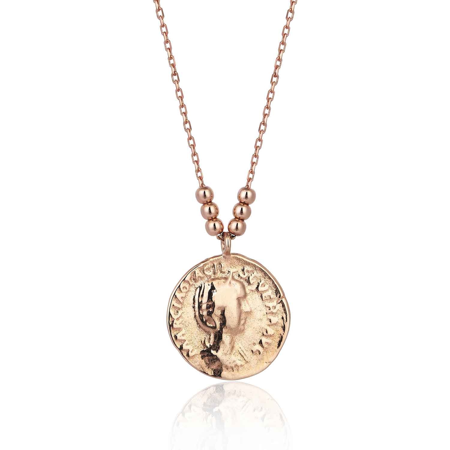 Altın Madalyon Kolye / PKLMK2341B24754 Altınbaş