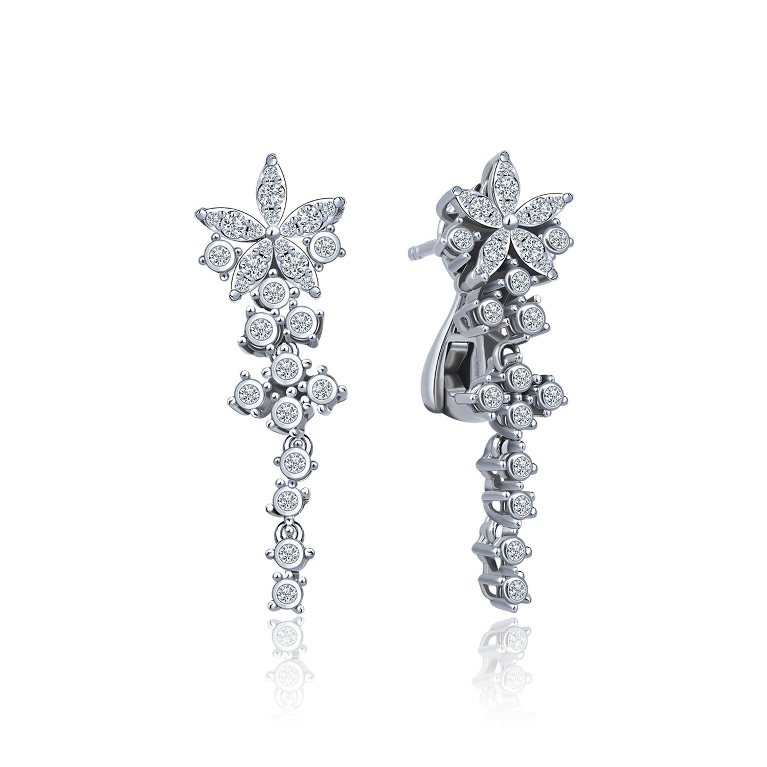 Pırlanta Küpe / PESD54214K Altınbaş