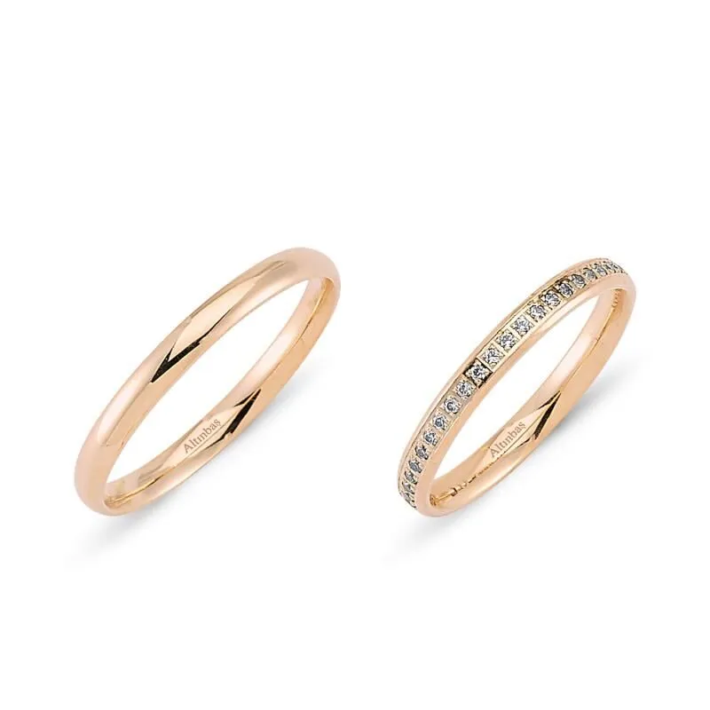 Gold Wedding Rings I&U