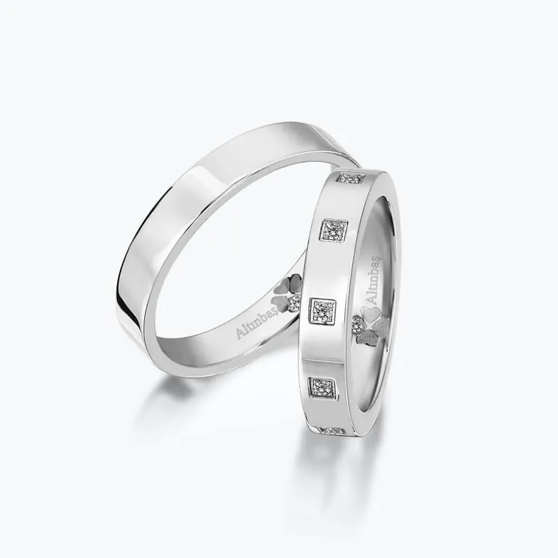 0.23 Carat Diamond Wedding Rings