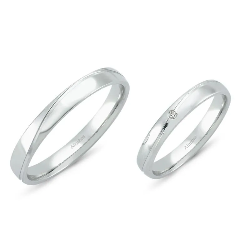 0.01 Carat Diamond Wedding Rings